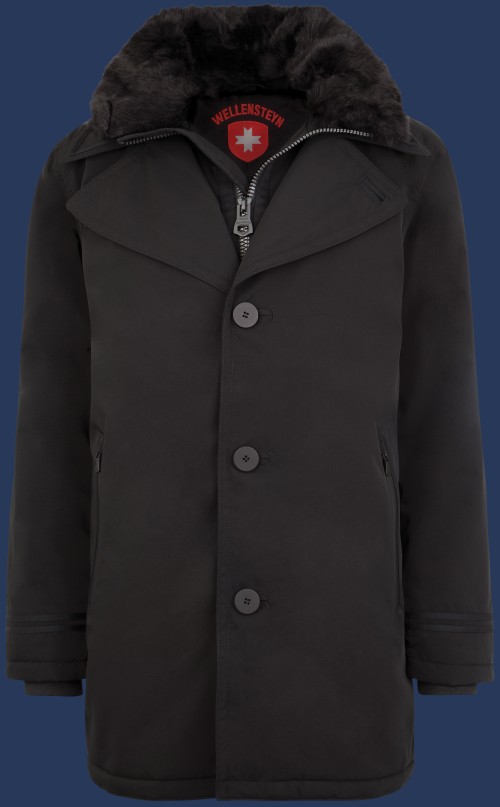 Jacken Manhattan | StroBoAirTec | Schwarz - Herren MAN-870-SW-GRÖßE Winter