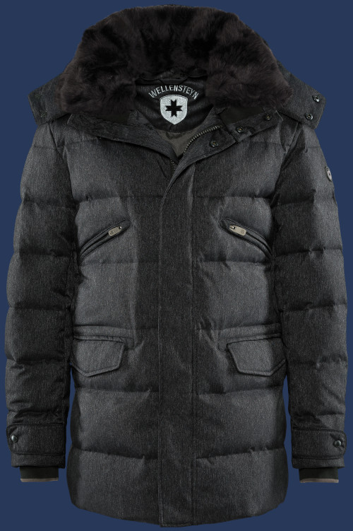 Jacken Vallee Men | WoCarboAirTec | Blackmelange - Herren VALE-735-BMG-GRÖßE Winter