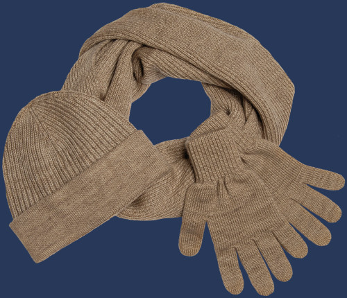 Mützen Winter-Wonderland Set | Classicstrick | Camel - Herren WWS-105-CA-GRÖßE Winter