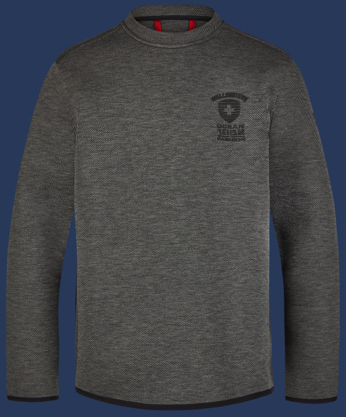 Pullover DynaCross Men | ScuWiLiHiTec | Darkgreymelange - Herren DYCROM-1000-DGM-GRÖßE Winter