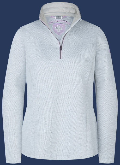 Pullover Naples Lady | ScuWiLiHiTec | Lightsilvermelange/Flieder - Damen NAPL-1000-LSMF-GRÖßE Winter