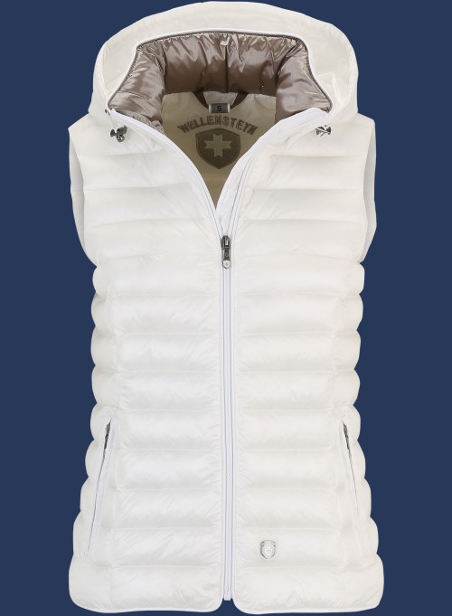 Westen Italy Vest Hood | MoShiHiTec | Perlmutt - Damen ITAVH-1001-PM-GRÖßE Winter