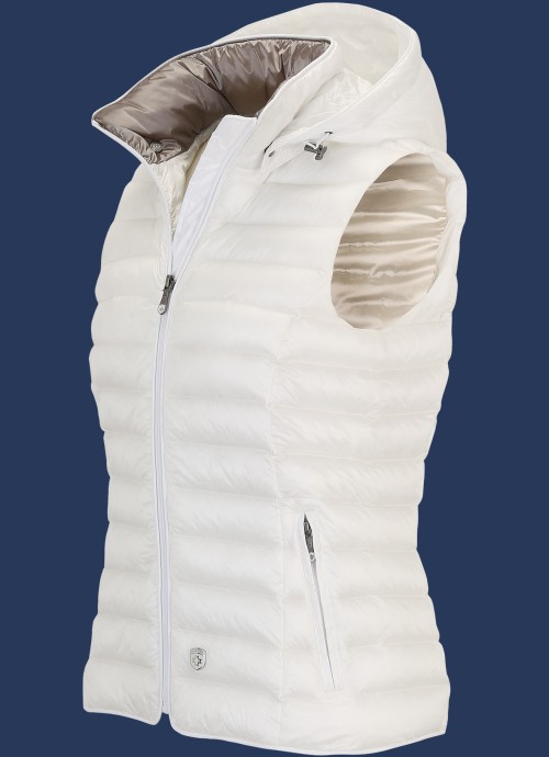 Westen Italy Vest Hood | MoShiHiTec | Perlmutt - Damen ITAVH-1001-PM-GRÖßE Winter Westen Italy Vest Hood | MoShiHiTec | Perlmutt - Damen ITAVH-1001-PM-GRÖßE Winter